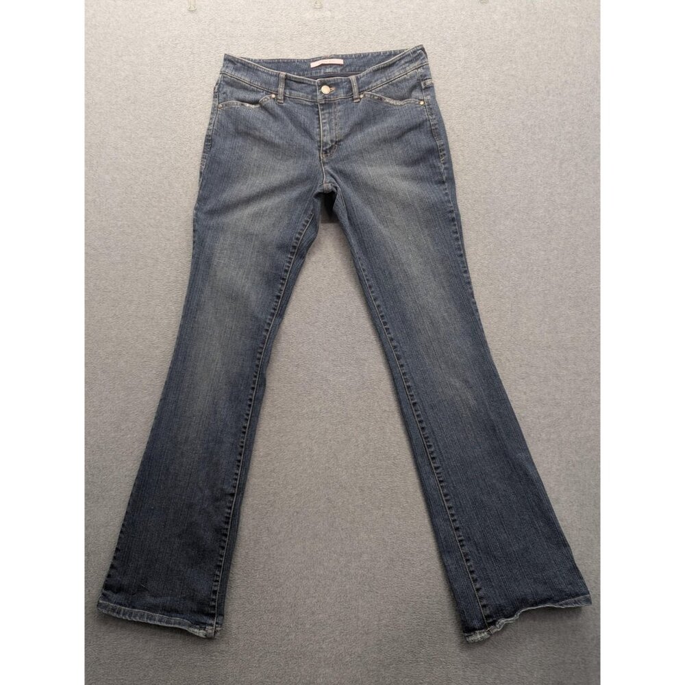 Gianni Bini Jeans Womens 29 Blue Medium Wash Mid Rise Bootcut Stretch Denim